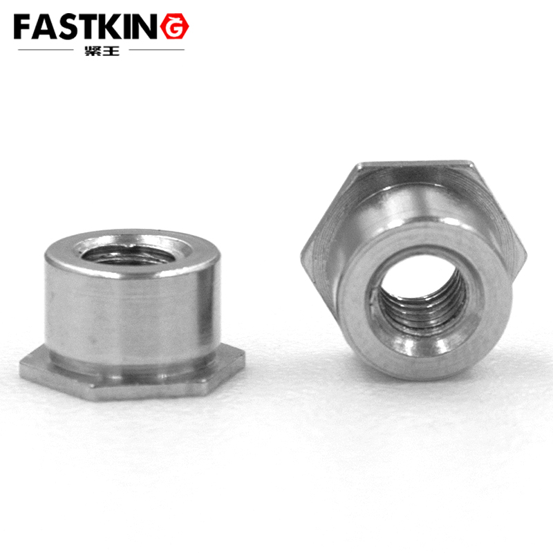 六角压板螺母底孔 304通孔钣金压铆螺母柱